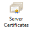 Server certificates icon